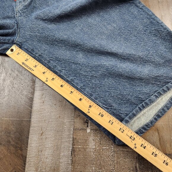 Vintage Ecko size 36 Denim Carpenter Jean Shorts Baggy Y2k Hip Hop - Picture 7 of 9